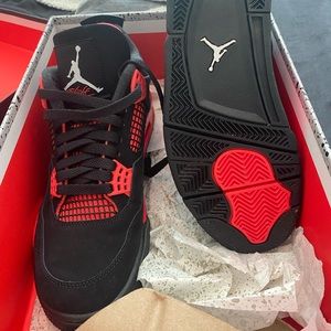 Thunder Red Air Jordan 4s